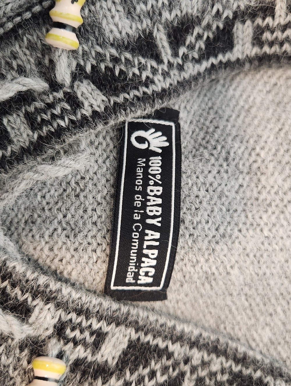 100% Baby Alpaca Pullover/Hoodie Size XS/S - Picture 3 of 5